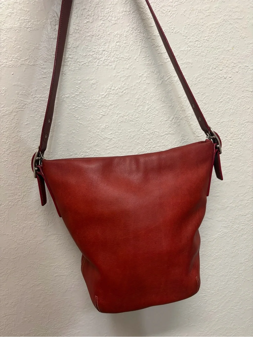 Coach Red Legacy SoHo Bucket Bag